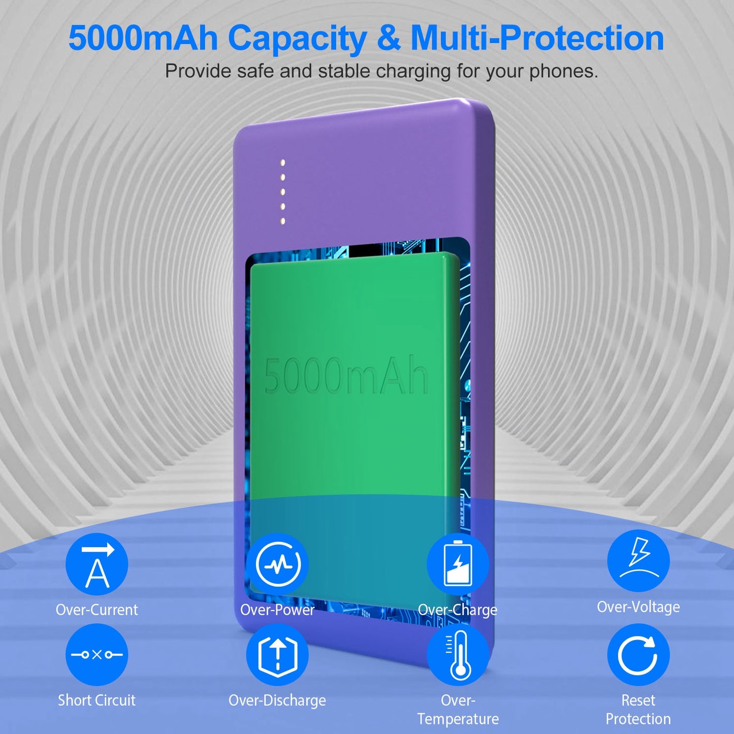 Magnetic Wireless Power Bank (5000mAh, PD20W)