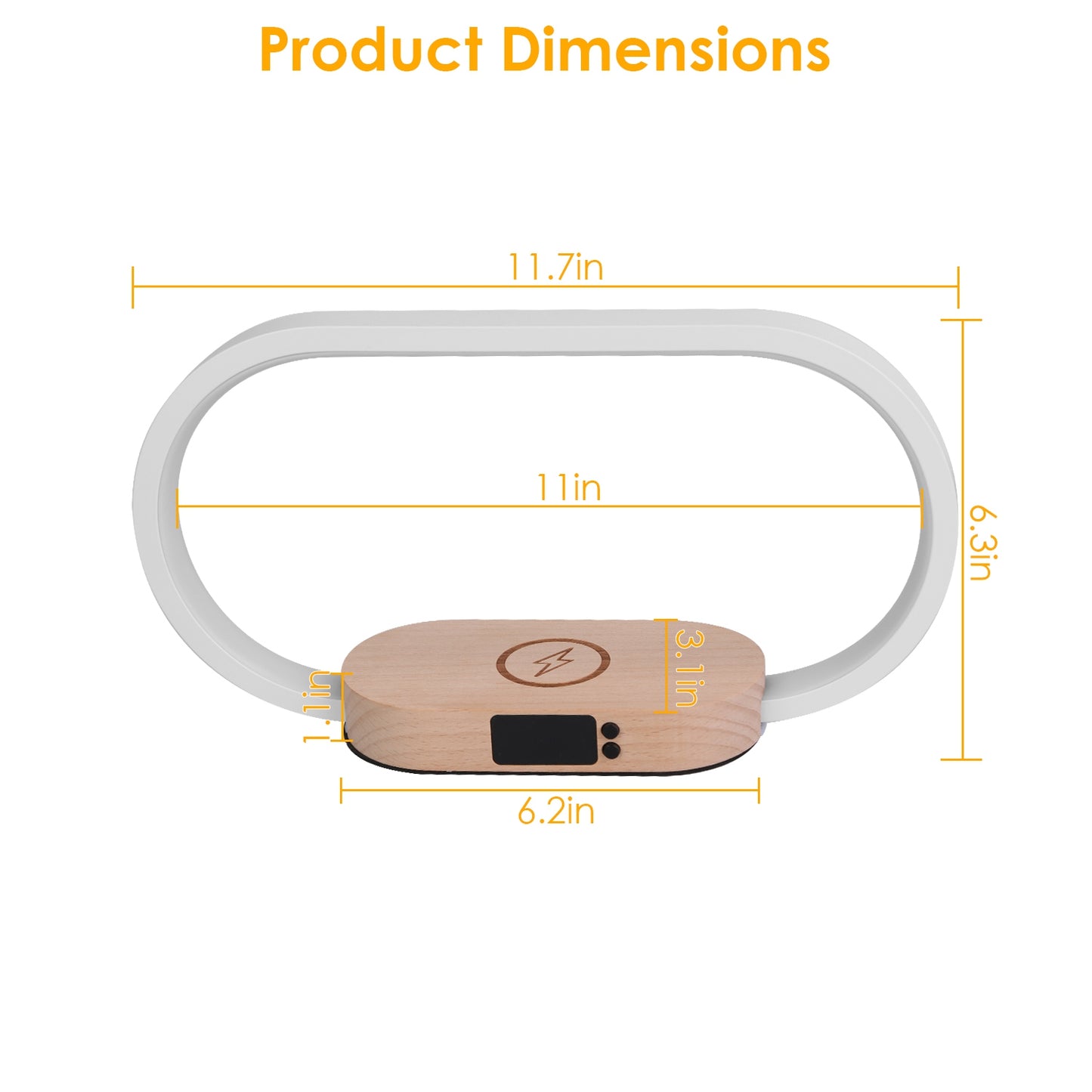 Smart Desk Lamp with Wireless Charging